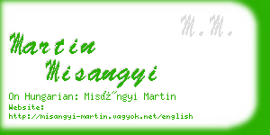 martin misangyi business card